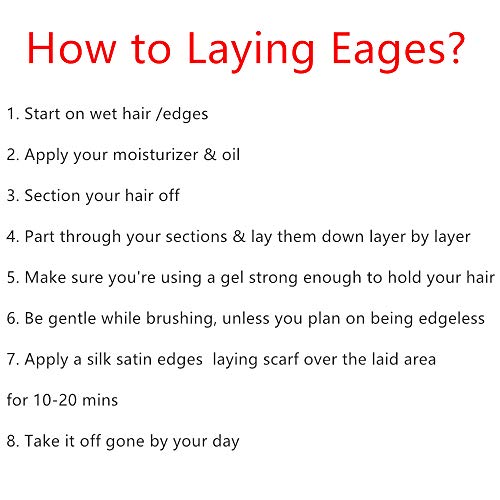 YMHPRIDE Edge Laying Scarf and Edge Brush Set for Women Lace Frontal Wigs Wig...