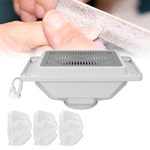Nail Dust Collector, with Reusable Filter, Powerful Nail Vacuum Fan Vent Dust...