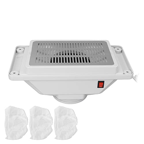 Nail Dust Collector, with Reusable Filter, Powerful Nail Vacuum Fan Vent Dust...