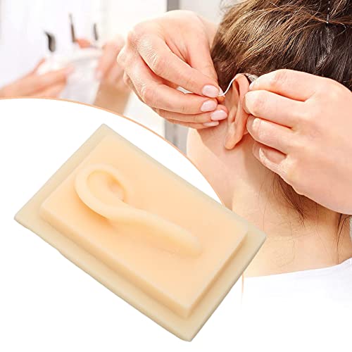 Silicone Ear, Natural Size Human Ear Model Silicone Ear Soft Human Ear Model ...