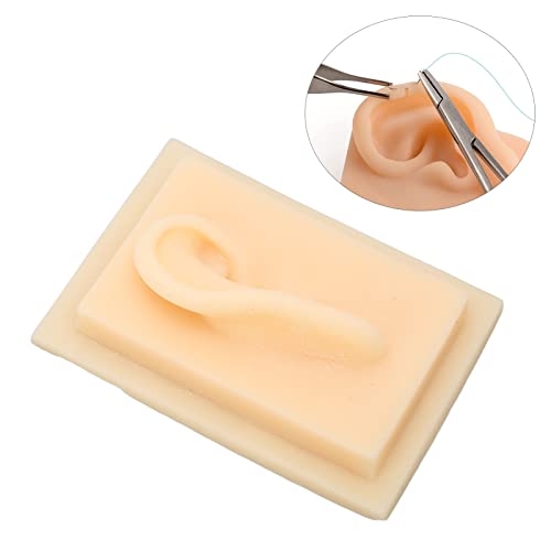 Silicone Ear, Natural Size Human Ear Model Silicone Ear Soft Human Ear Model ...
