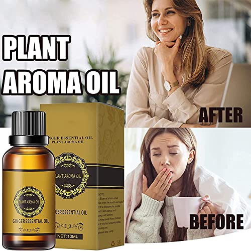 Belly Drainage Ginger Oil, Natural Drainage Ginger Oil Essential Relax Massag...