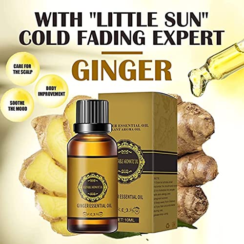 Belly Drainage Ginger Oil, Natural Drainage Ginger Oil Essential Relax Massag...