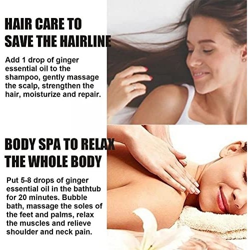 Belly Drainage Ginger Oil, Natural Drainage Ginger Oil Essential Relax Massag...