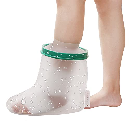 Waterproof Foot Cast Cover for Adult Shower Bath, Watertight Seal Foot Protec...