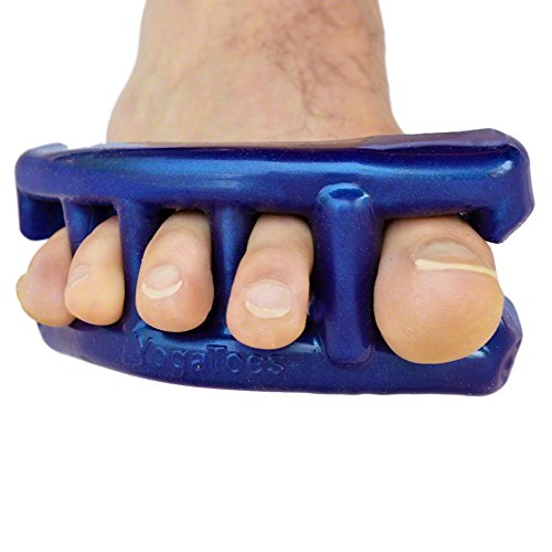 Original Yoga Toes for Men: Gel Toe Separators and Toe Stretchers in Metallic...
