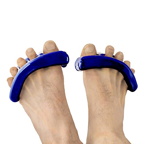 Original Yoga Toes for Men: Gel Toe Separators and Toe Stretchers in Metallic...