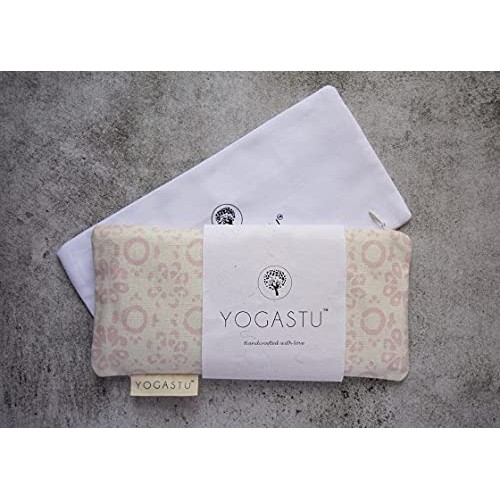 Yogastu Multipurpose Organic Weighted Eye Pillow for Sleeping, Spa Therapy, H...