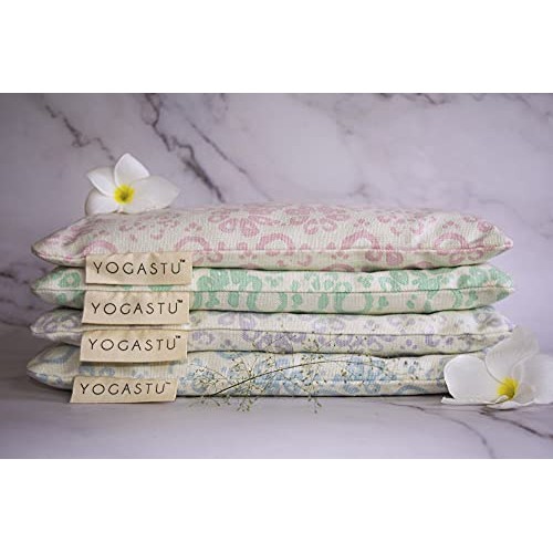 Yogastu Multipurpose Organic Weighted Eye Pillow for Sleeping, Spa Therapy, H...