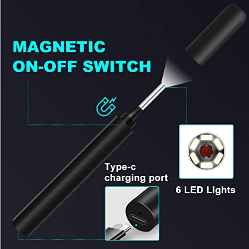 Ear Wax Removal Tool with Camera - Ear Cleaner Kit with 4 Ear Spoon - HD WiFi...