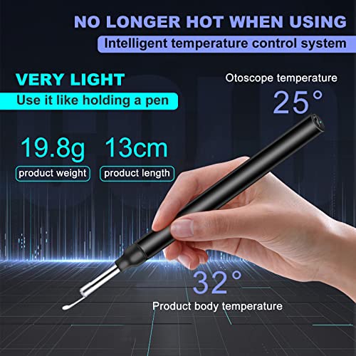 Ear Wax Removal Tool with Camera - Ear Cleaner Kit with 4 Ear Spoon - HD WiFi...