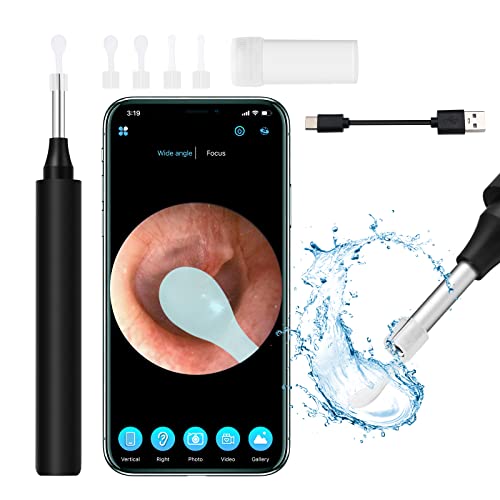 Ear Wax Removal Tool with Camera - Ear Cleaner Kit with 4 Ear Spoon - HD WiFi...