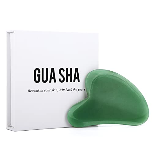 Gua Sha,Gua Sha Facial Tool, Natural Jade Stone Guasha Tool for Face Gua Sha ...