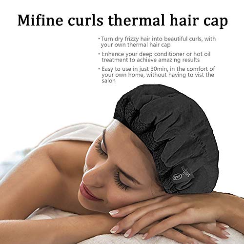 Yolife Deep ConditioningThermal Heat Cap- Cordless, Flaxseed Reversible Micro...