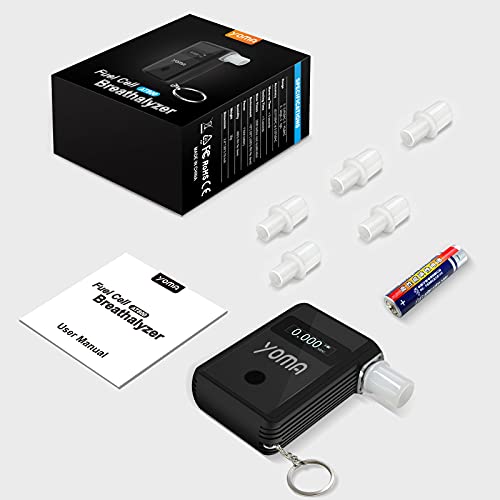 Breathalyzer, yoma AT800 Professional BAC Tester with Digital LCD Screen, Pol...