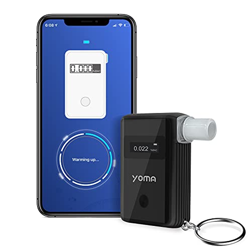 Breathalyzer, yoma AT800 Professional BAC Tester with Digital LCD Screen, Pol...