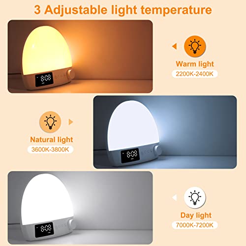 YONAKE Light Therapy Lamp,UV-Free Sun Lamp, Happy Mood Lamp with 3 Color Temp...