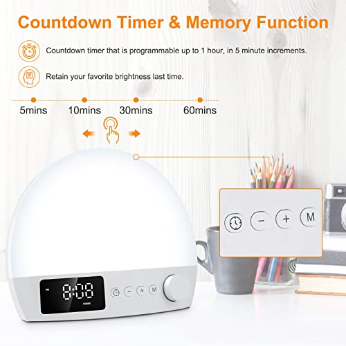 YONAKE Light Therapy Lamp,UV-Free Sun Lamp, Happy Mood Lamp with 3 Color Temp...