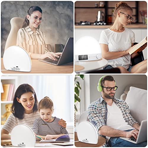 YONAKE Light Therapy Lamp,UV-Free Sun Lamp, Happy Mood Lamp with 3 Color Temp...
