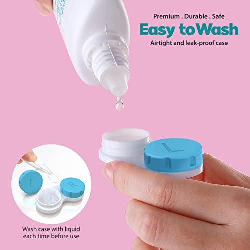 Yondex Contact Lens Case Set - 16 -Pack Bulk Contact Cases - Durable Plastic ...