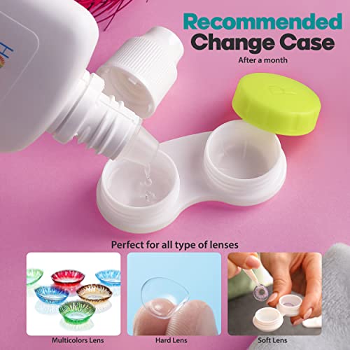 Yondex Contact Lens Case Set - 16 -Pack Bulk Contact Cases - Durable Plastic ...