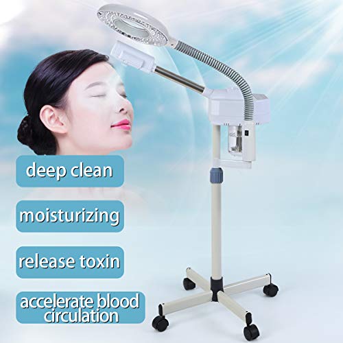 Yonntech 2 in 1 Professional Facial Steamer With 5X Magnifying Lamp Large Aro...