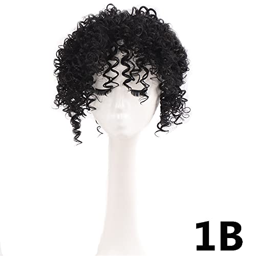 YOO Afro Kinky Curly Hair Topper Synthetic Top hairpiece Closure Hair 3 Clips...
