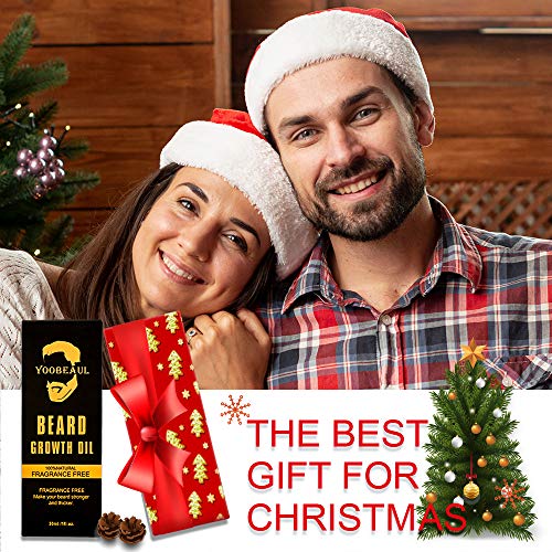 Beard Growth Oil (Grow Your Beard Fast) for Beard More Full and Thick, YOOBEA...
