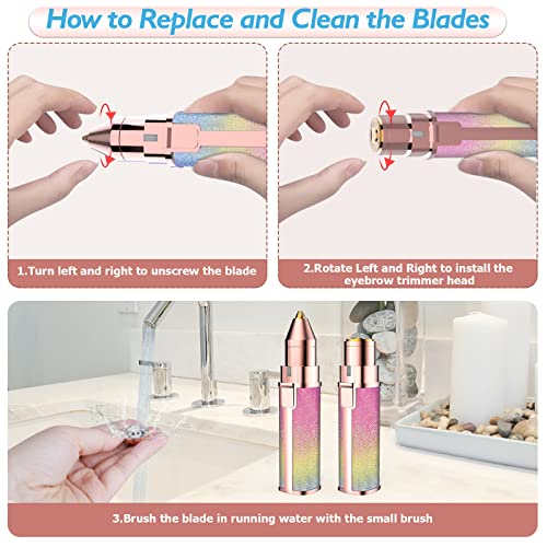 Yoobel Hair Removal for Women, Facial Hair Removal for Women, Eyebrow Trimmer...