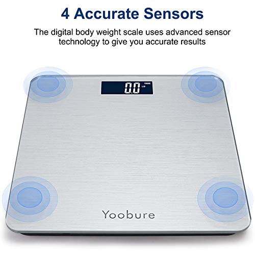Weight Scale, Precision Digital Body Bathroom Scale with Step-On Technology, ...