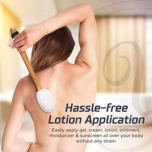 Lotion Applicator for Your Back | 17" Long Handle for Easy Reach Self Applica...