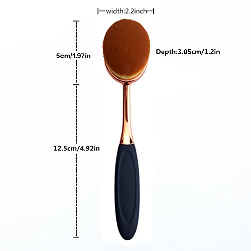 Yoseng Oval Foundation Brush Large Toothbrush makeup brushes Fast Flawless Ap...