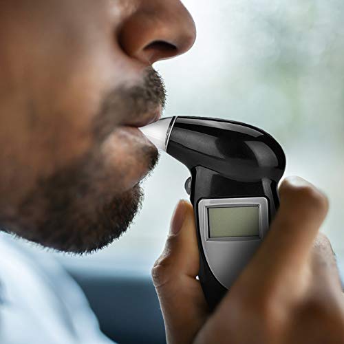 Breathalyzer with LCD Display, Digital Alcohol Breath Tester, Keychain Breath...