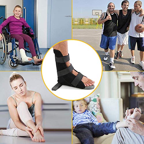 Leg Fixation Protector, Ankle Strap Support Foot Orthosis Plantar Splint Brac...