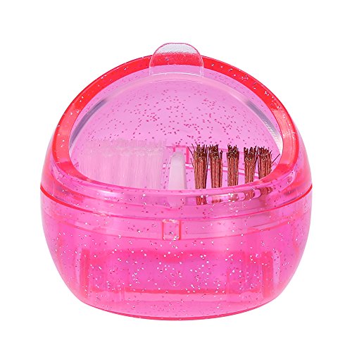 Mini Drill Bit Cleanser Box for Nail Art Drill Head Dual Clean Brush Portable...