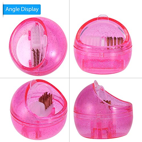 Mini Drill Bit Cleanser Box for Nail Art Drill Head Dual Clean Brush Portable...
