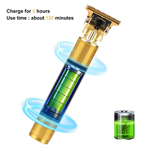 Upgrated Hair Trimmer for Men, T-Blade Cordless Clippers wizh 4 Guide Comb, Z...