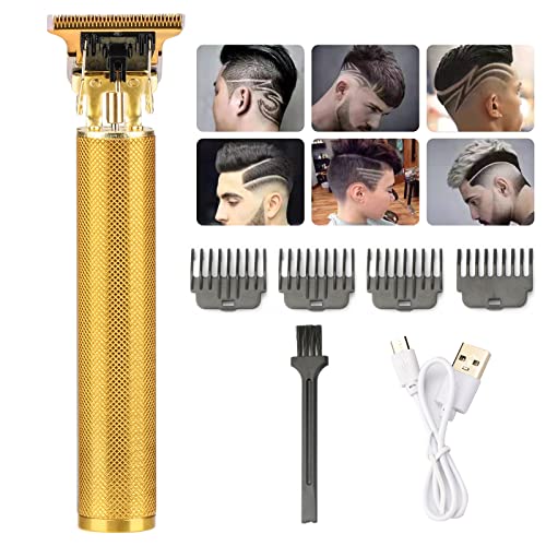 Upgrated Hair Trimmer for Men, T-Blade Cordless Clippers wizh 4 Guide Comb, Z...