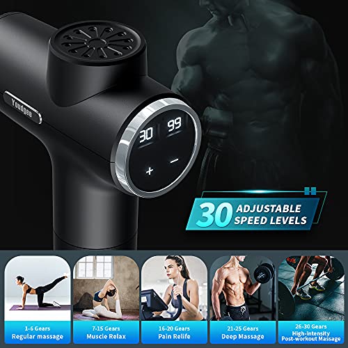 Youdgee Massage Gun Deep Tissue for Back, Neck, Shoulder, Leg Pain Relief – P...