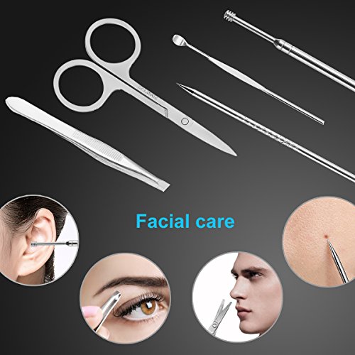 Manicure Set Nail Clippers Pedicure Kit -18 Pieces Stainless Steel Manicure K...