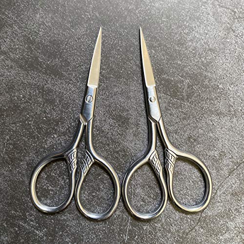 YOUGUOM Small Scissors – Stainless Steel Facial Hair Grooming Beauty Tool for...