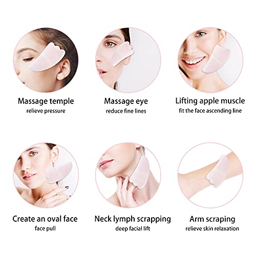 Gua Sha Facial Tool, Scraping Facial Massage Tool Skin Care Tool Rose Quartz ...