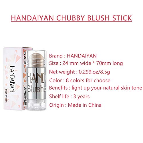 YOUNG VISION Cream Blush Stick, All-in-One Natural Makeup Stick for Cheeks, L...