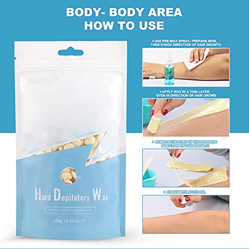 YOUNG VISION Hard Wax Beads Bulk Packs for Hair Removal (2.2 lb), 10 Colors W...