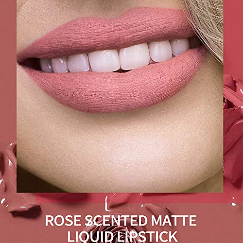 YOUNG VISION Matte Nude Liquid Lipstick Sets, Long Lasting and Waterproof Pin...