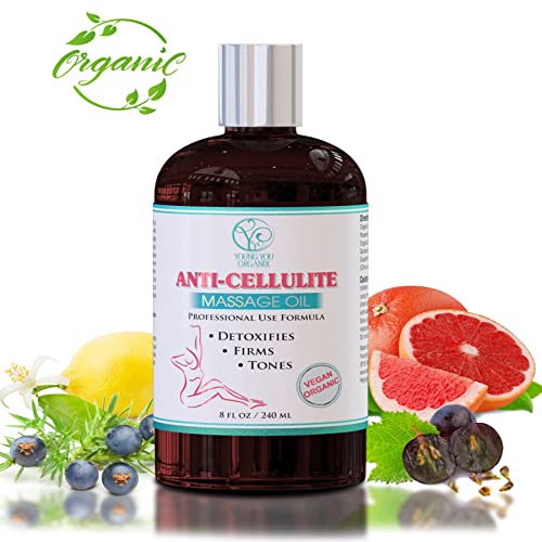 Anti-Cellulite Massage Oil Reduces & Prevents Cellulite, Stretch Marks, Anti-...