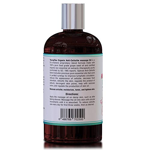 Anti-Cellulite Massage Oil Reduces & Prevents Cellulite, Stretch Marks, Anti-...