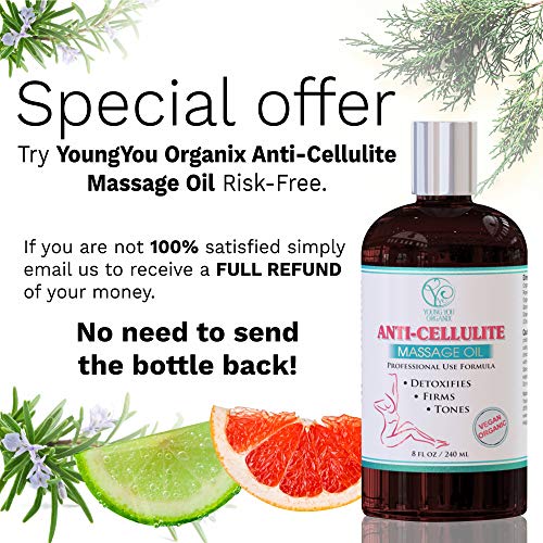 Anti-Cellulite Massage Oil Reduces & Prevents Cellulite, Stretch Marks, Anti-...
