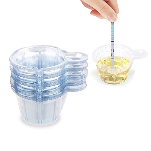 YouU 100 Pack Plastic Disposable Urine collection Cups, Easy to Collect Urine...