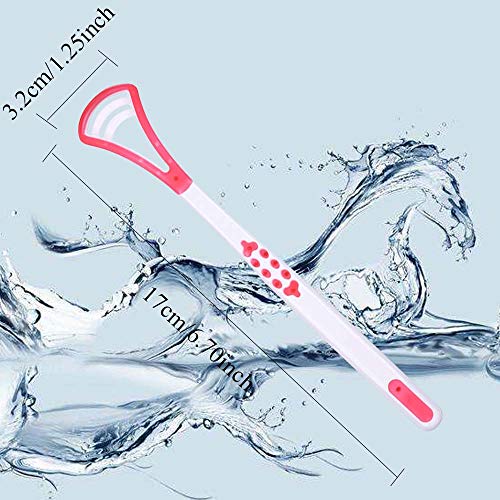 YOUYA Tongue Scraper Tongue Brush, BPA Free Oral Hygiene Tool To Help Resist ...